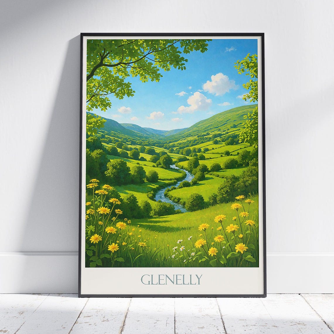 Glenelly Valley Northern Ireland Green Countryside Landscape Poster
