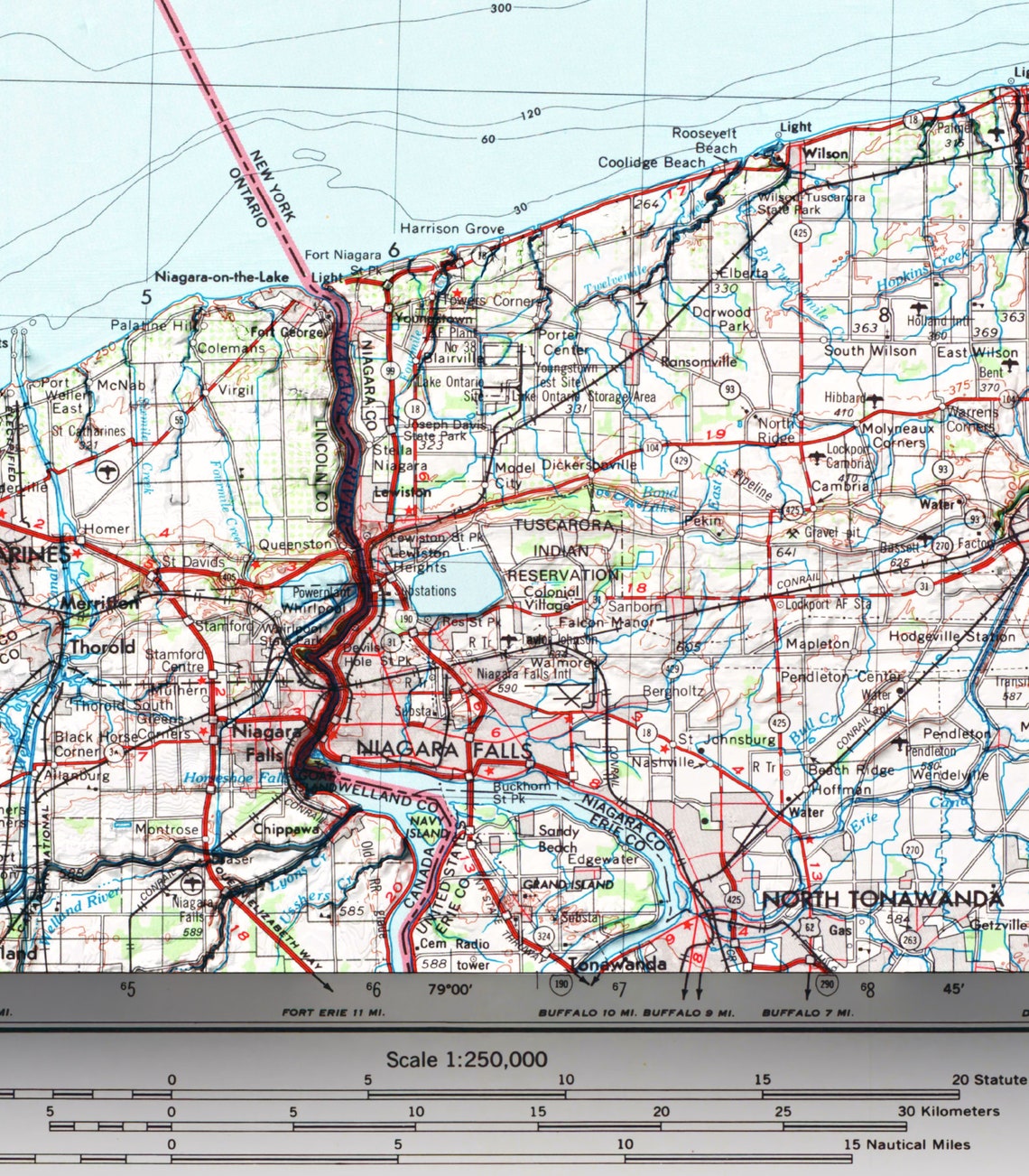Toronto Canada Lake Ontario Vintage Topographic Map Art Print - Image 2
