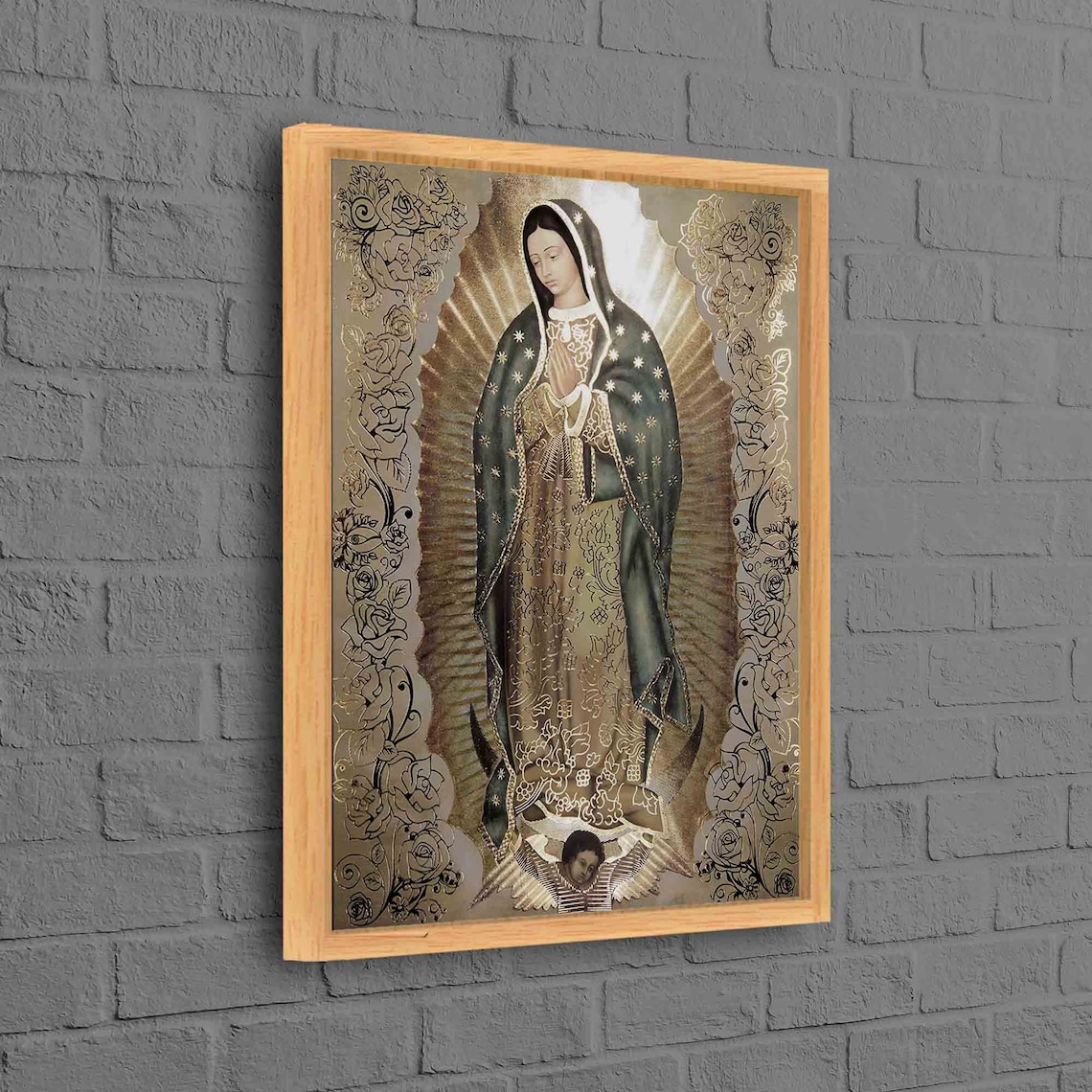 Virgin Of Guadalupe, Abstract Catholic Art Print