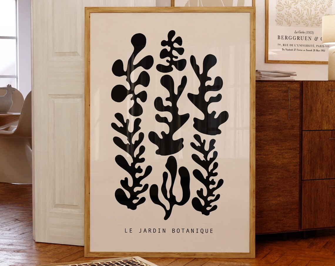 Matisse Abstract Flower Shapes Modern Art Print
