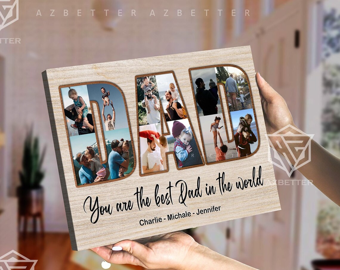 You Are The Best Dad In The World Photo Letter Tribute Keepsake Poster