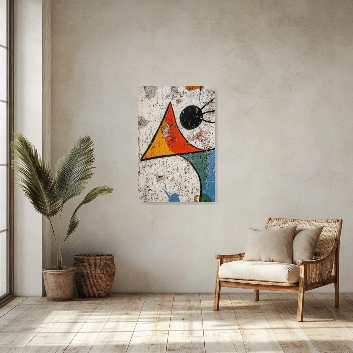 Abstract Geometric Print Inspired By Juan Gris Colorful Modern Wall Art For Home Decor - Image 2