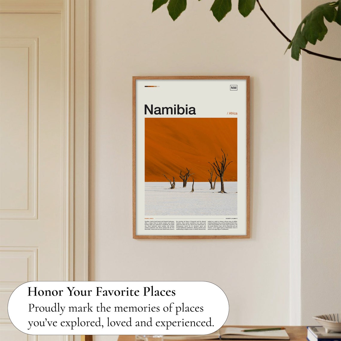 Namibia Africa Deadvlei Dead Trees Orange Dune Desert Photo Poster - Image 5
