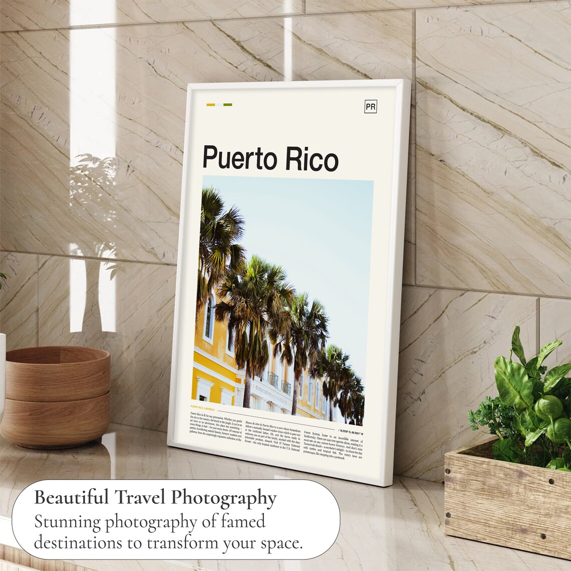 Puerto Rico Travel Poster, Puerto Rican Wall Art - Image 4