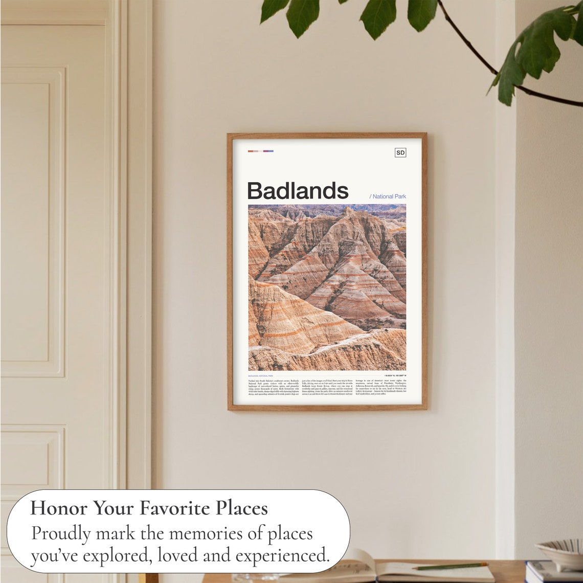 Badlands National Park South Dakota Eroded Spires Photo Travel Poster - Image 5