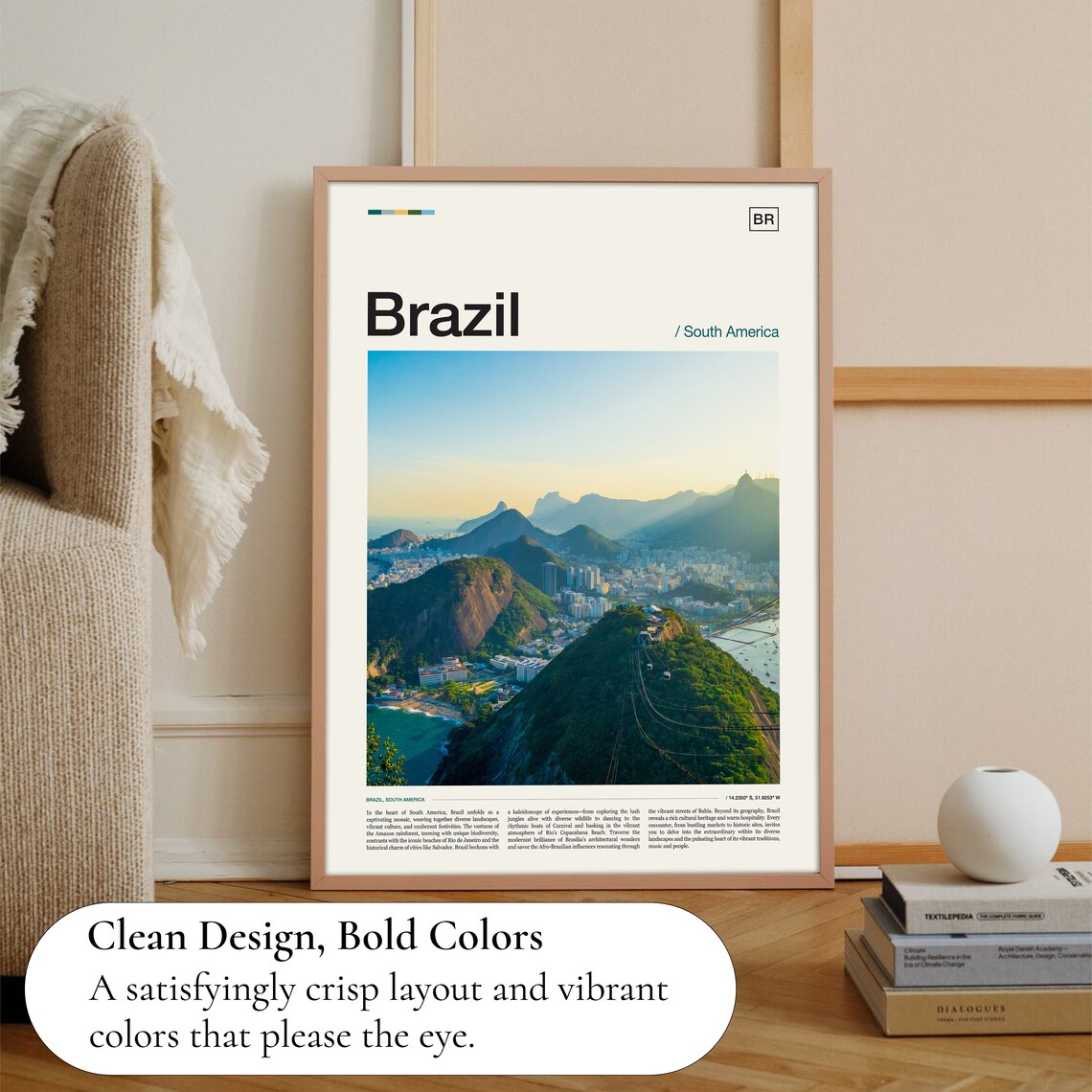 Brazil Travel Poster, World & Cultural Art Print - Image 3