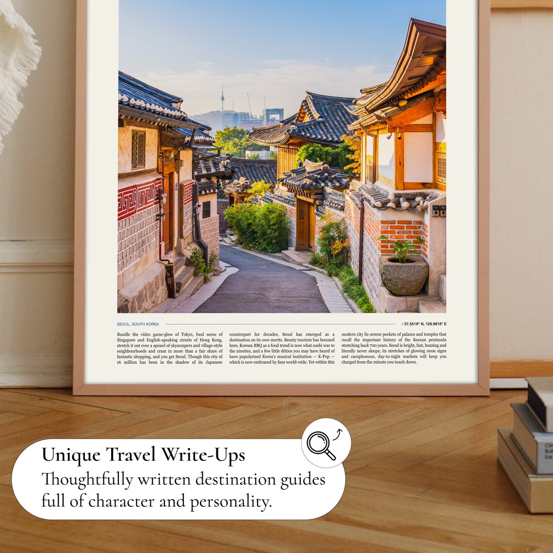 Seoul Skyline, South Korea Travel Poster Art Print - Image 2