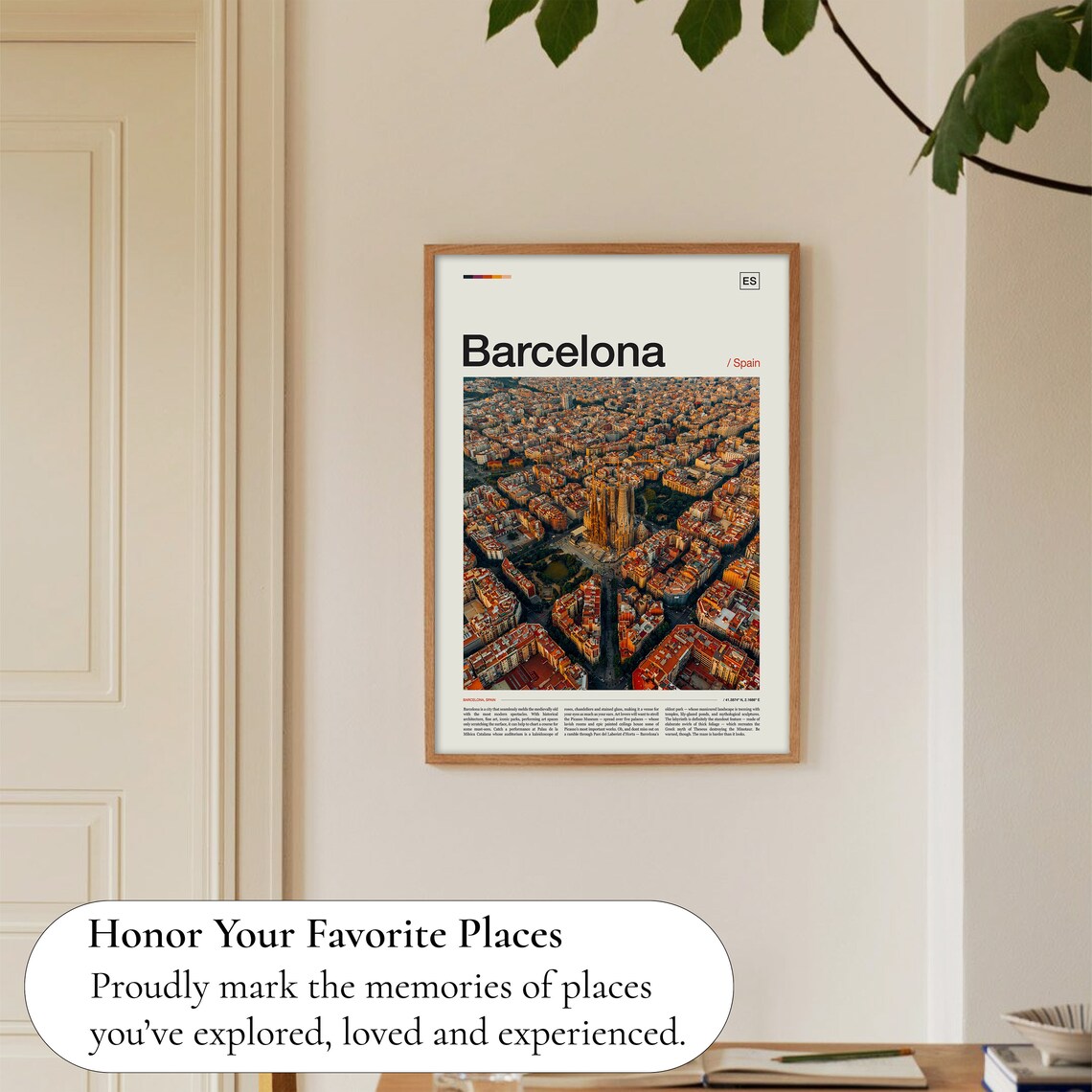 Barcelona Travel Poster, Spain Decor Print - Image 5