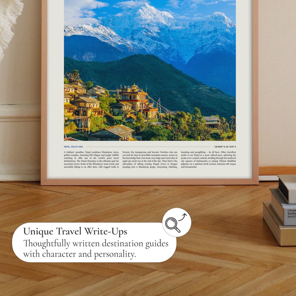 Nepal South Asia Himalayan Peaks Traditional Village Photo Poster - Image 2