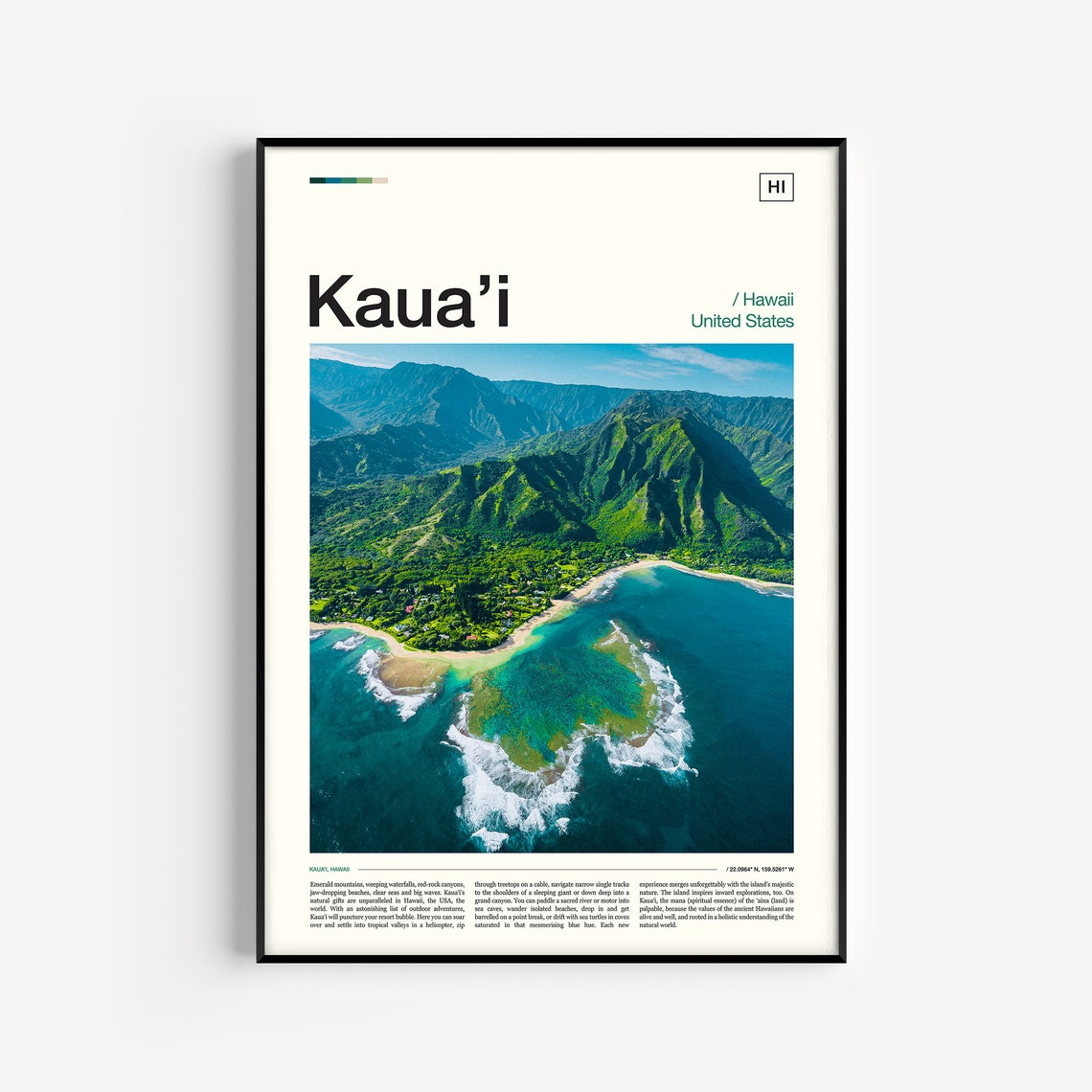 Kauai Print Kauai Poster Kauai Wall Art Kauai Art Print Kauai Decor Kauai Photo Kauai Photography Kauai Travel Hawaii Print