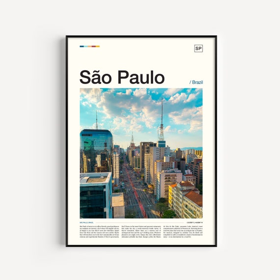 Sao Paulo Brazil Wall Art Print