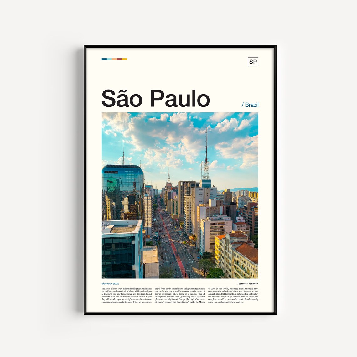 Sao Paulo Brazil Wall Art Print