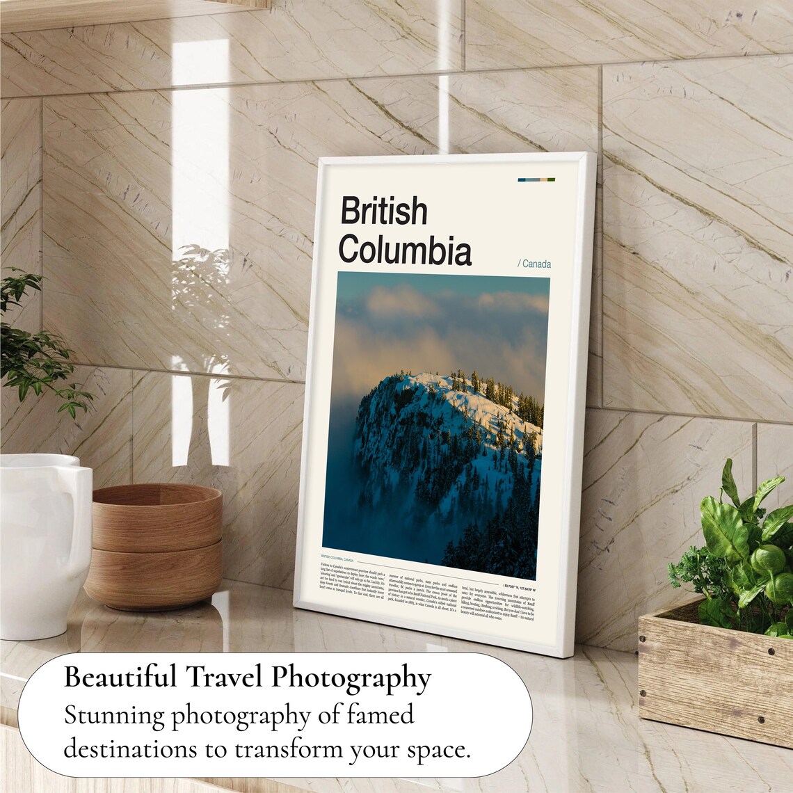British Columbia Canada Travel Poster - Image 4