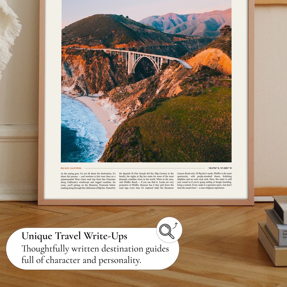 Big Sur Travel Poster, Coastal Landscape Art Print - Image 2