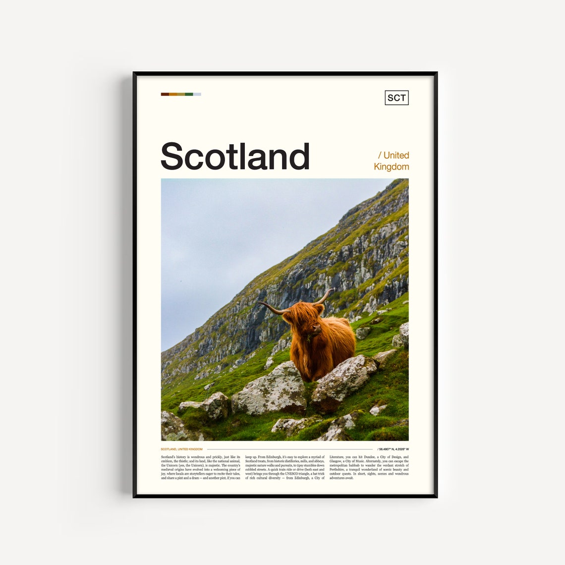 Scotland Poster Scotland Wall Art Scotland Print Scotland Art Print Scotland Decor Scotland Photo Scotland Travel Scotland Artwork