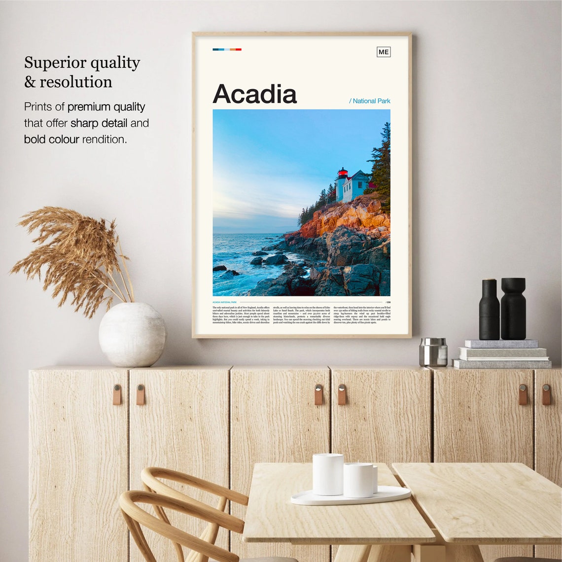 Acadia National Park Print Acadia Print Acadia Poster Acadia Wall Art Acadia Art Print Acadia Photo Acadia Photography Acadia Travel - Image 2