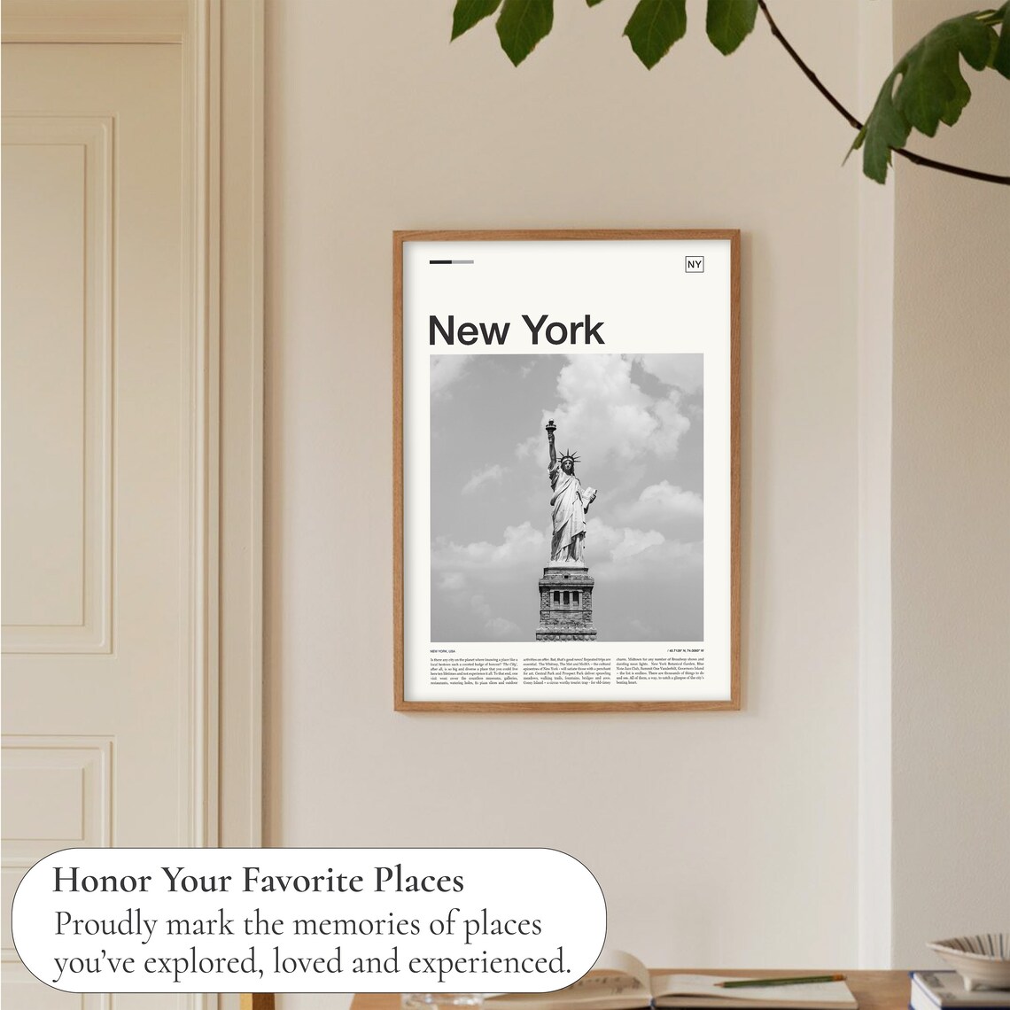 New York Black And White Travel Poster, Manhattan - Image 5
