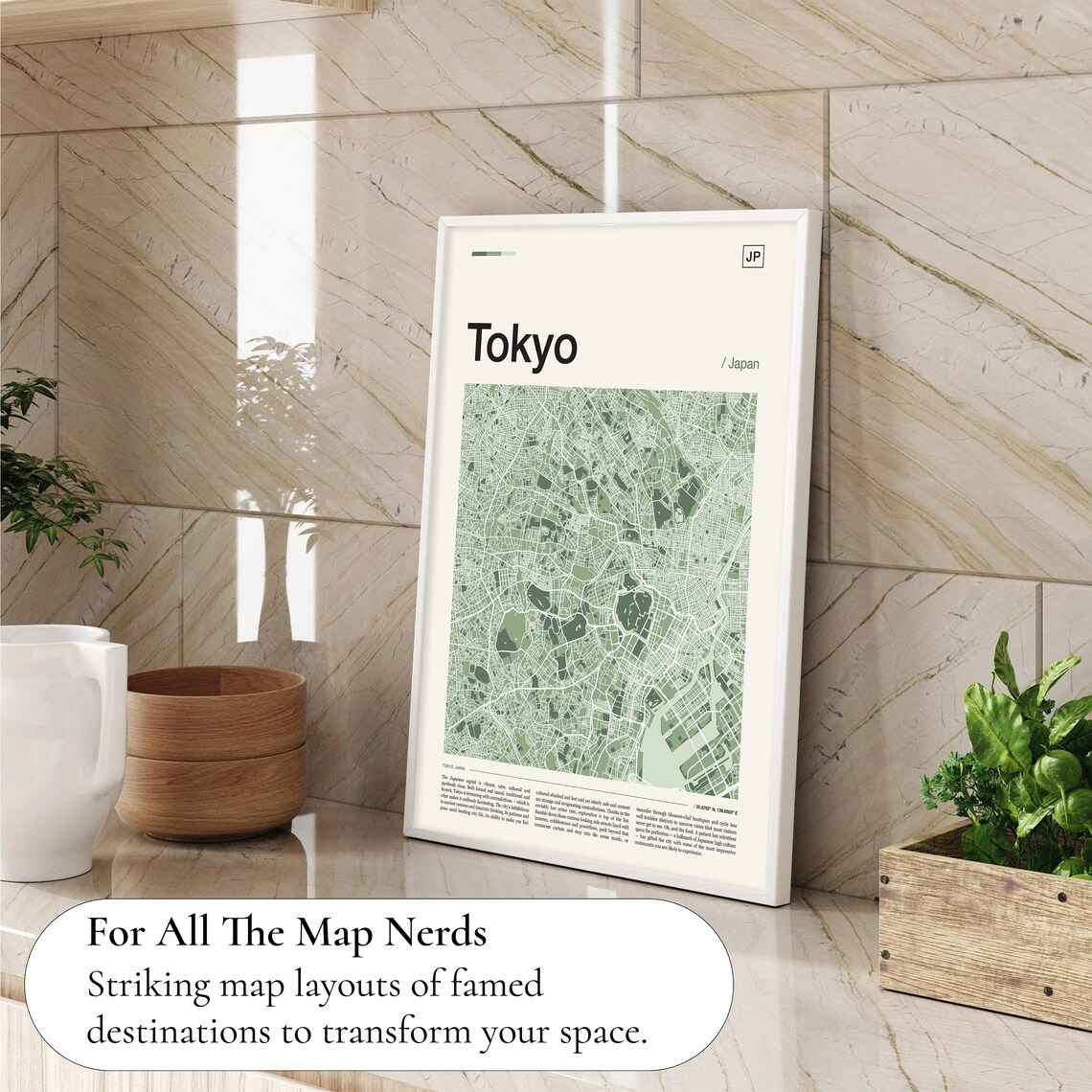 Tokyo Map Poster, Travel Poster Wall Art - Image 4