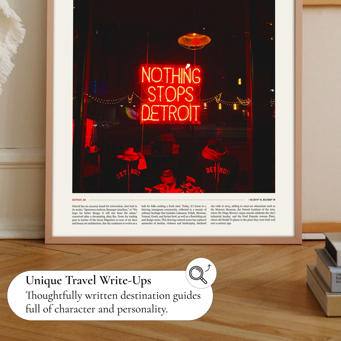 Detroit Travel Poster, Michigan Art Print - Image 2