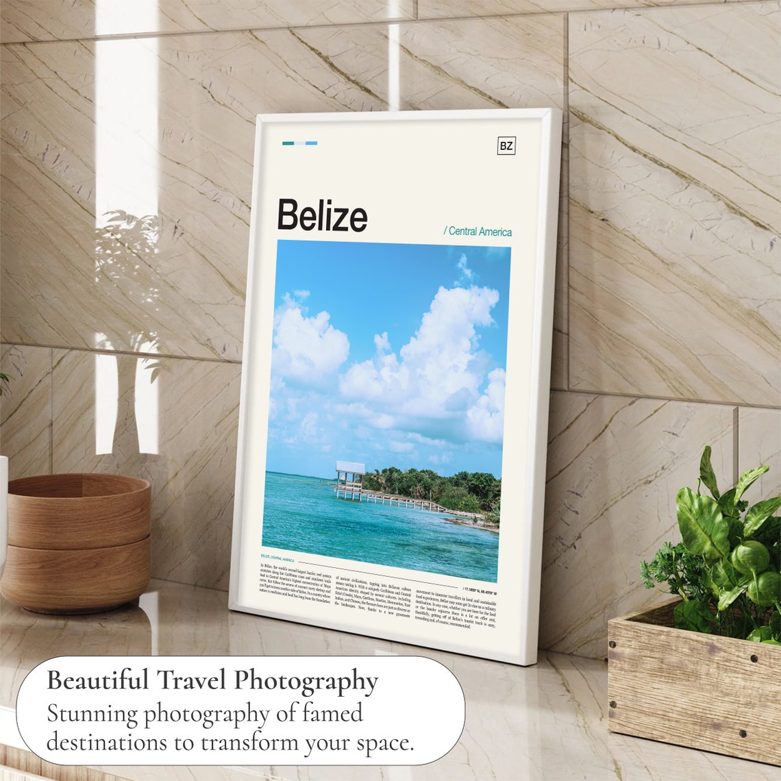 Belize Print Belize Poster Belize Art Print Belize Wall Art Belize Artwork Belize Gift Belize Photo Belize Photography Belize Decor - Image 4