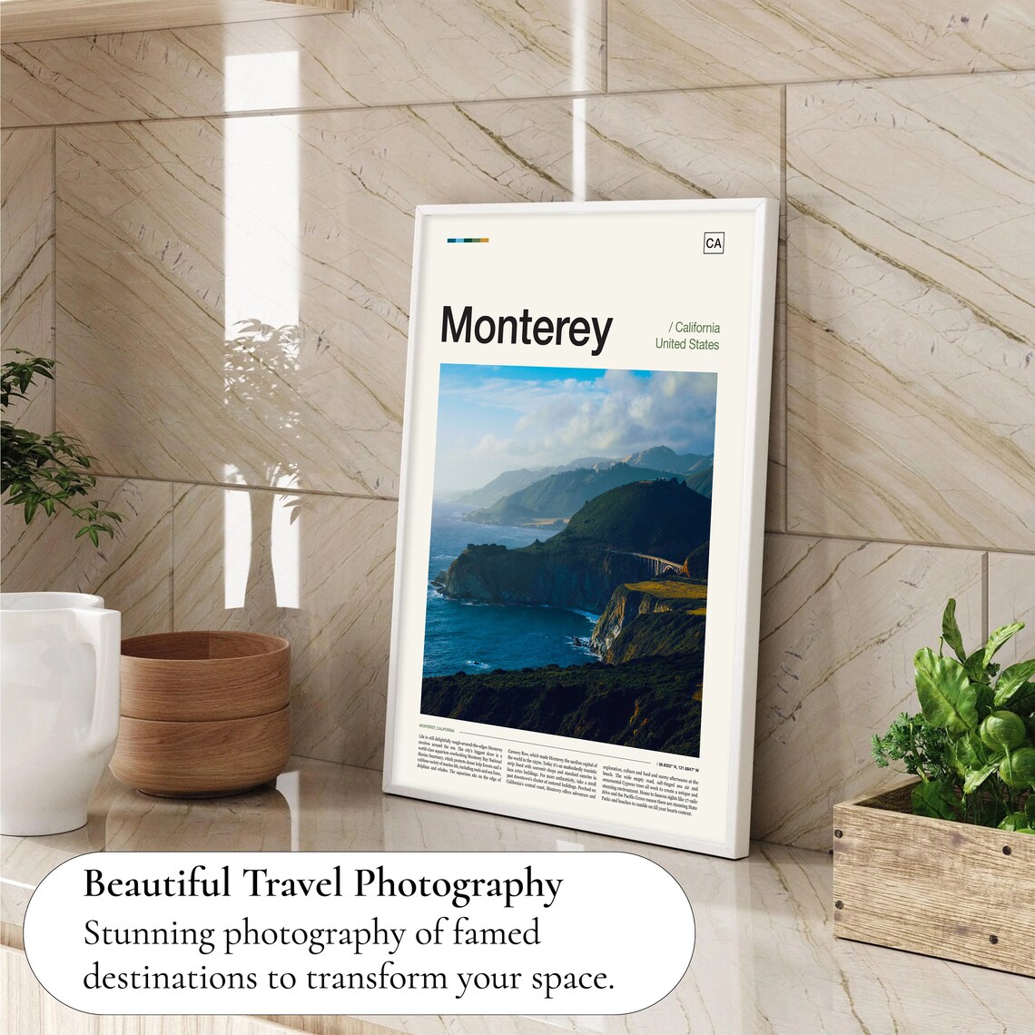 Monterey California Big Sur Coast Bixby Creek Bridge Photo Poster - Image 4