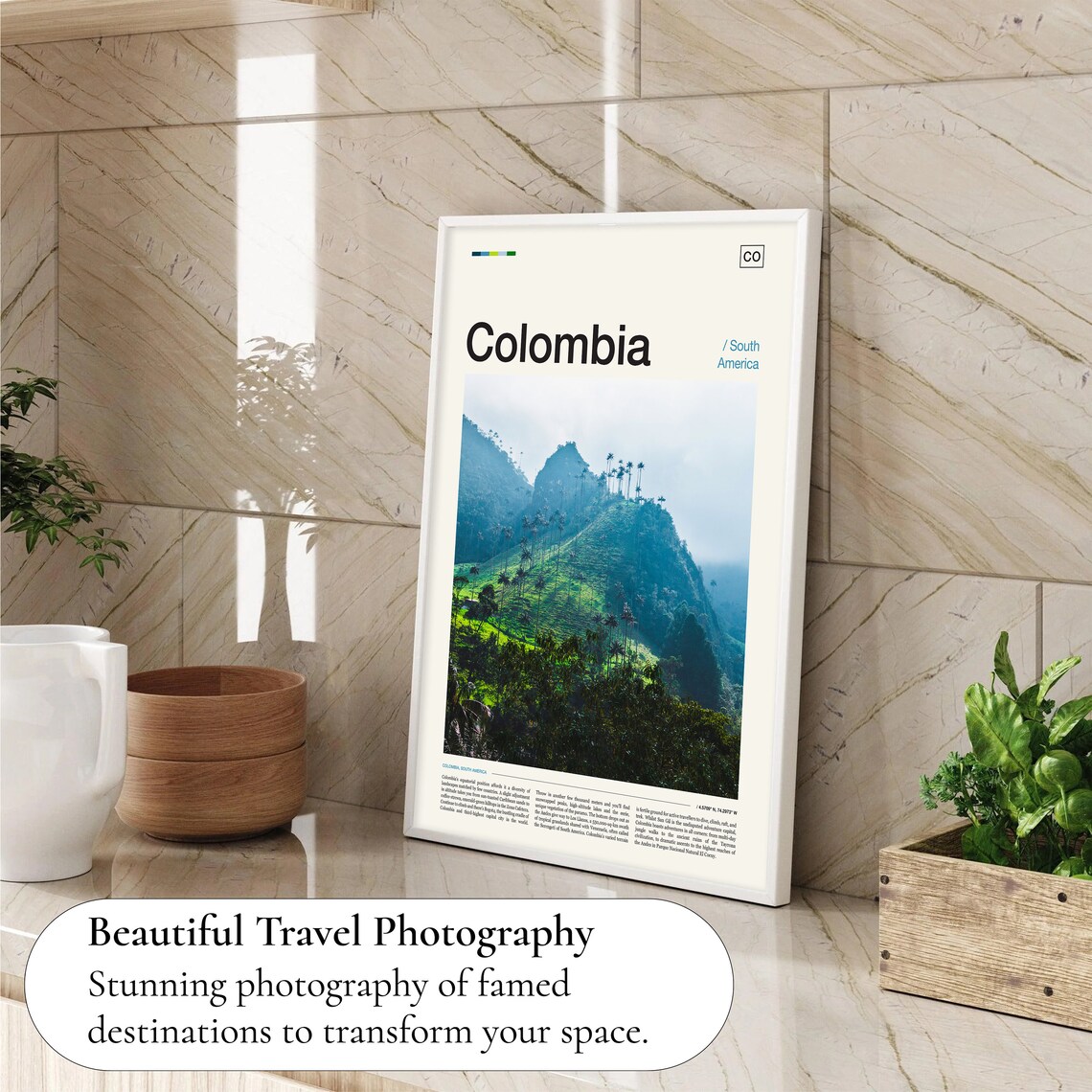 Colombia Travel Poster, World & Cultural Art - Image 4