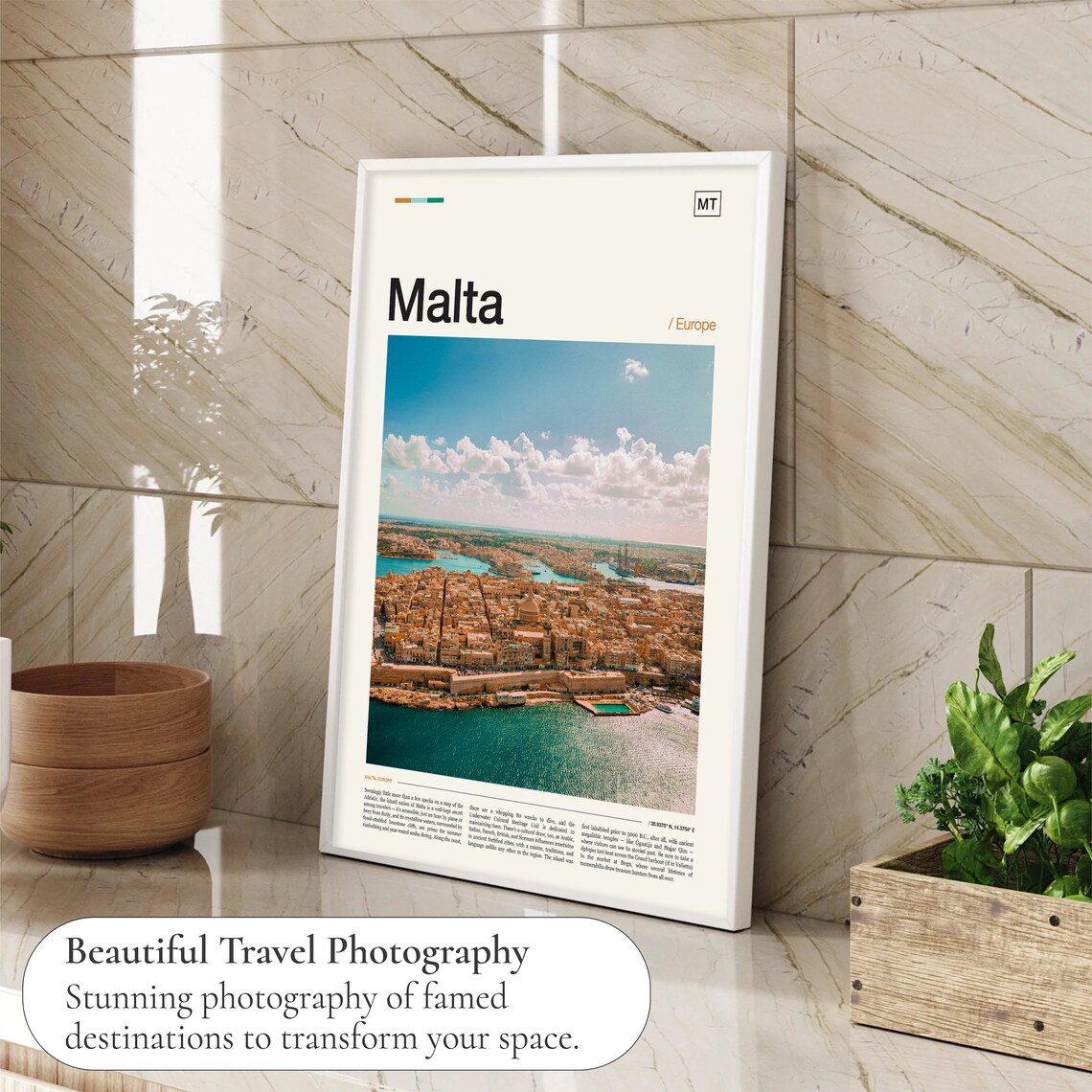 Malta Travel Poster, European Place Art Print - Image 4
