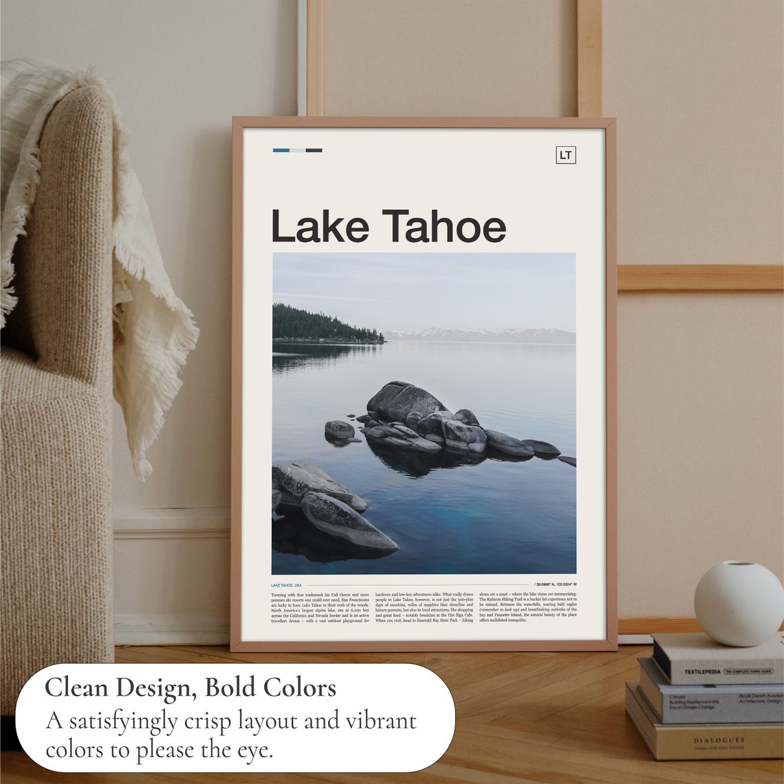 Lake Tahoe Print Lake Tahoe Poster Lake Tahoe Art Lake Tahoe Wall Art Lake Tahoe Photo Lake Tahoe Photography Lake Tahoe Decor - Image 3