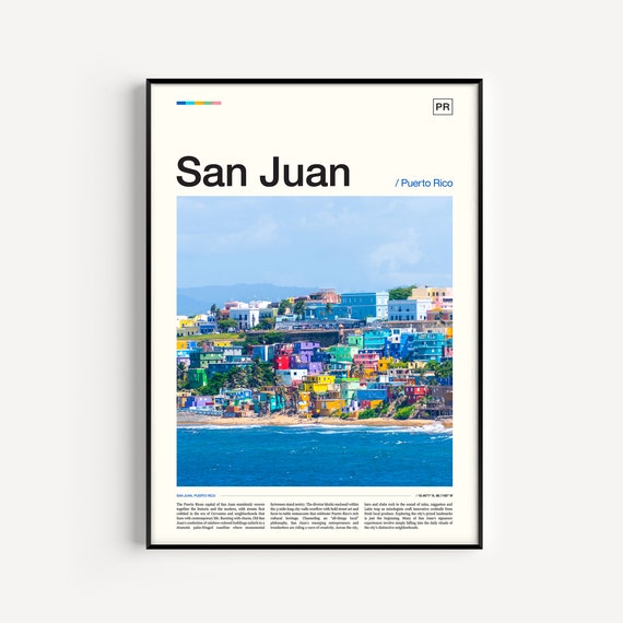 San Juan Print San Juan Poster San Juan Wall Art San Juan Art Print Puerto Rico Print Puerto Rico Wall Art San Juan Photo