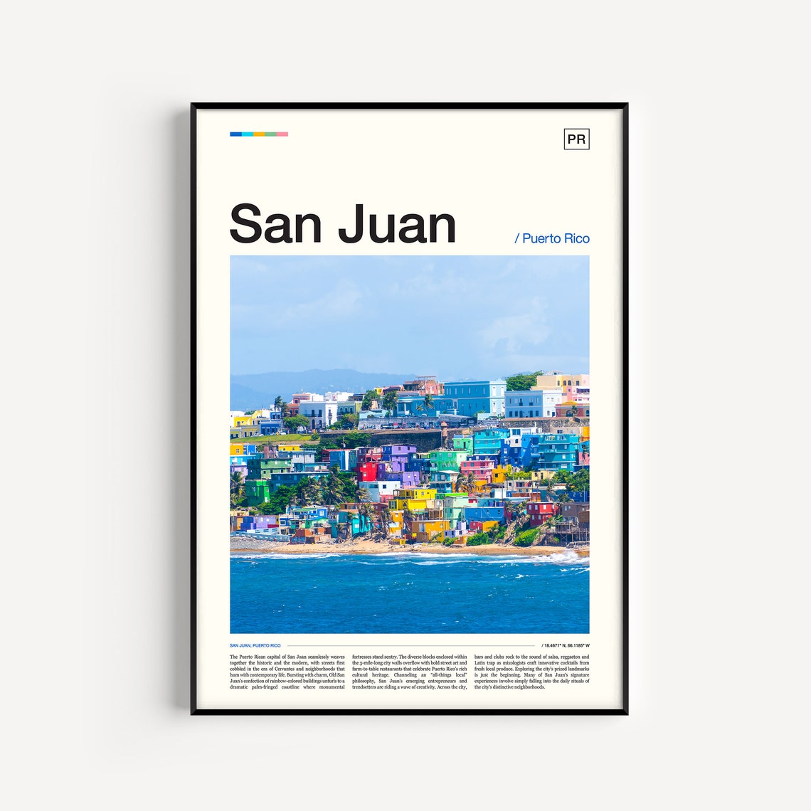 San Juan Print San Juan Poster San Juan Wall Art San Juan Art Print Puerto Rico Print Puerto Rico Wall Art San Juan Photo