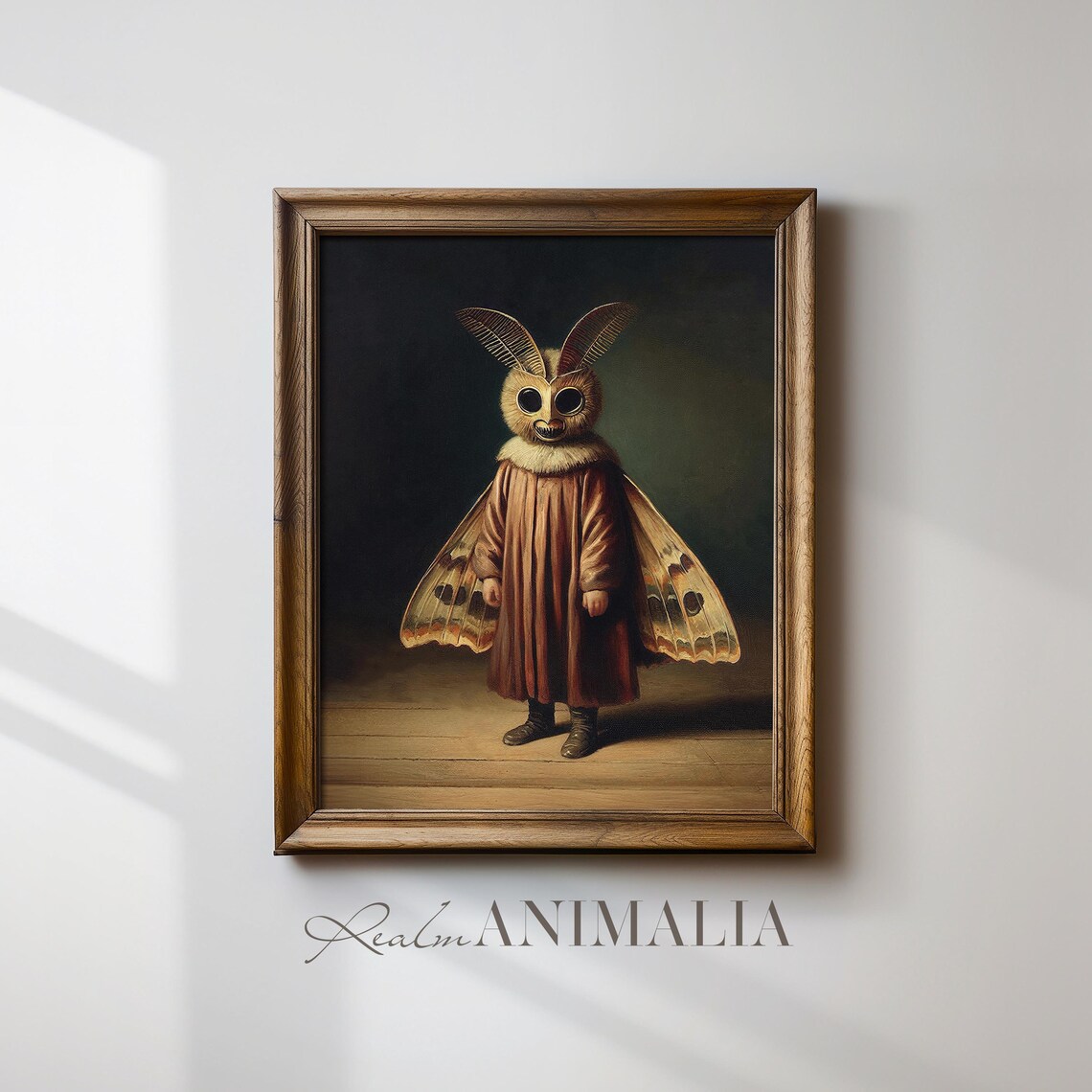 Child In Moth Costume Vintage Halloween Art Print - Image 4