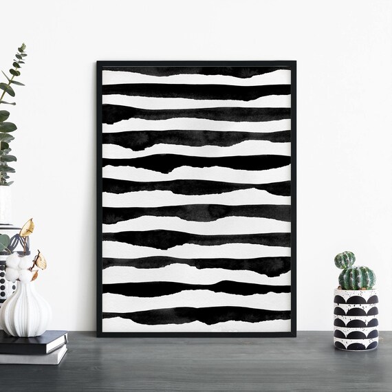 Zebra Safari Abstract Print Wall Art 4x6 5x7 A4 A3 A2 A1