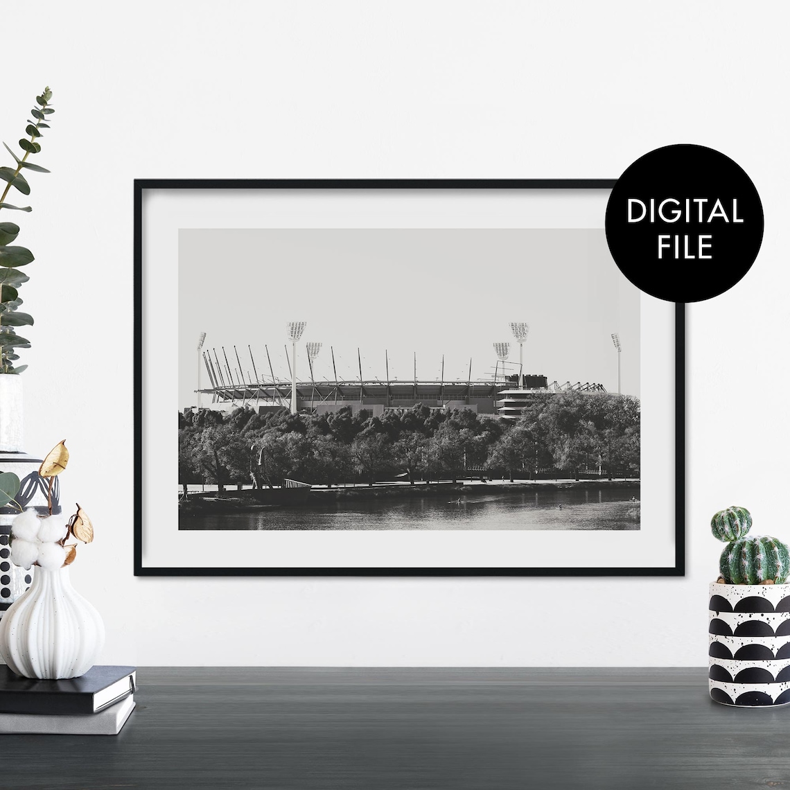 Melbourne Cricket Ground At Home Poster Print