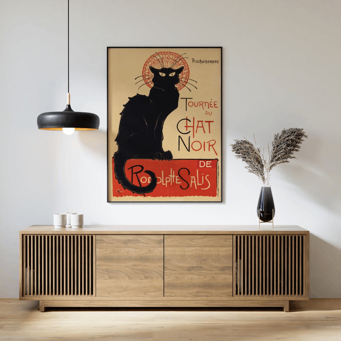 Tournee du Chat Noir Steinlen Classic Vintage Paris Cabaret Poster - Image 2