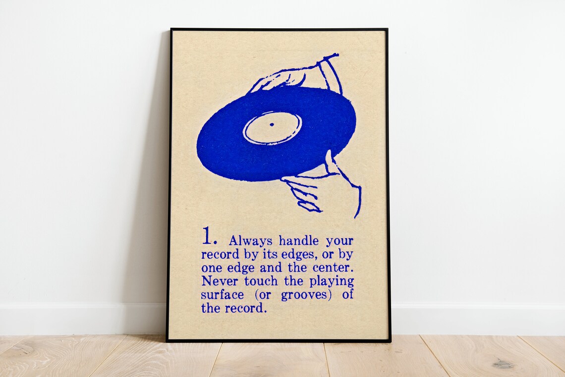 Retro Record Label Poster, Music Wall Art Print - Image 3