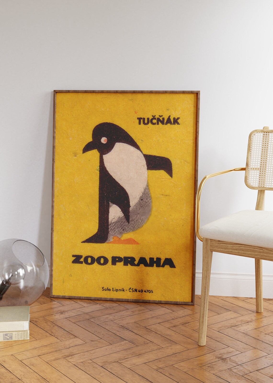 Penguin Vintage Czech Matchbox Label Art Print - Image 3