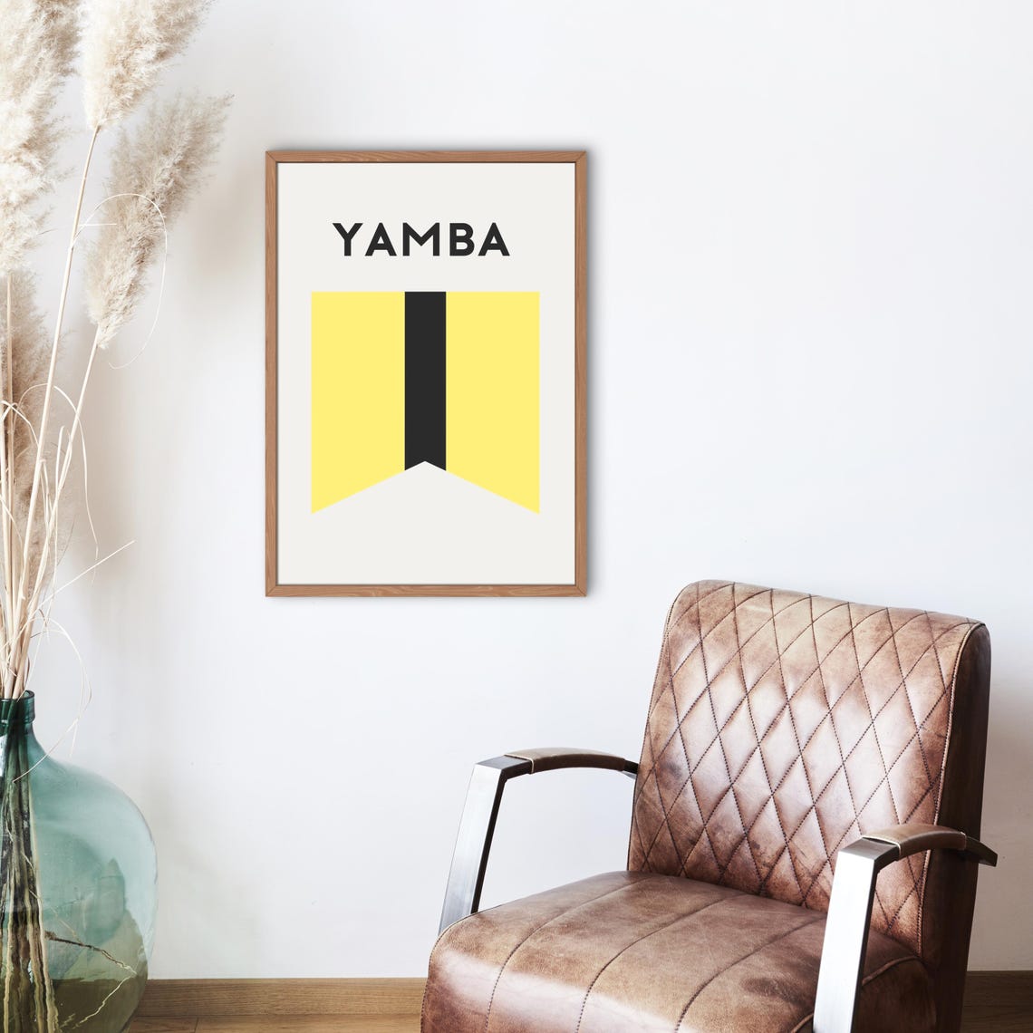 Yamba Surf Lifesaving Beach Flag Coastal Minimalist Art Print - Image 2