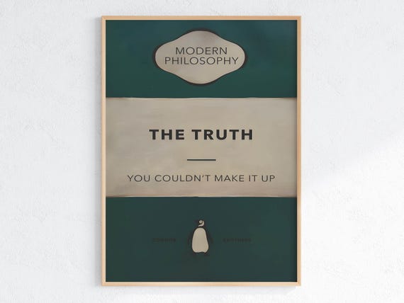 The Connor Brothers The Truth Thought Provoking Art Print Unique Gift Idea Satirical Home Decor Bold Wall Art