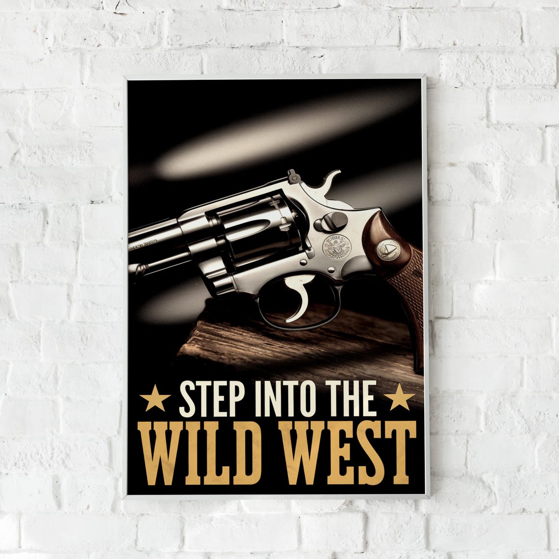 Cowboy Revolver Gun, Wild West Western Decor - Image 5