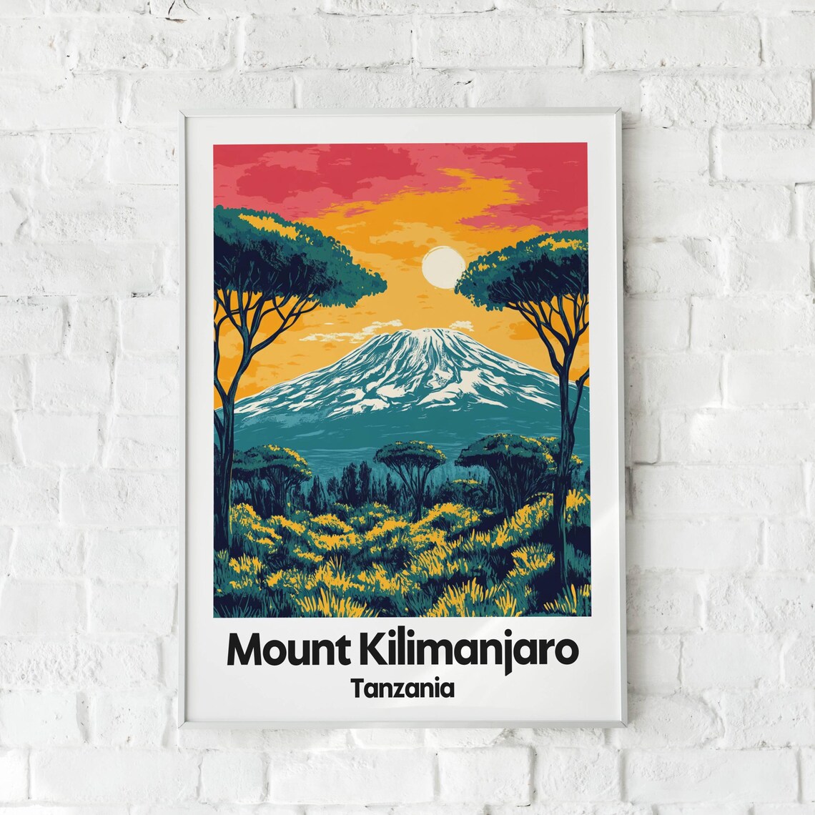 Mount Kilimanjaro, Africa Travel Art Print - Image 6
