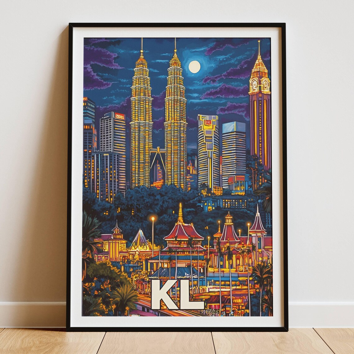 Kuala Lumpur Travel Poster, Malaysia Gift - Image 5