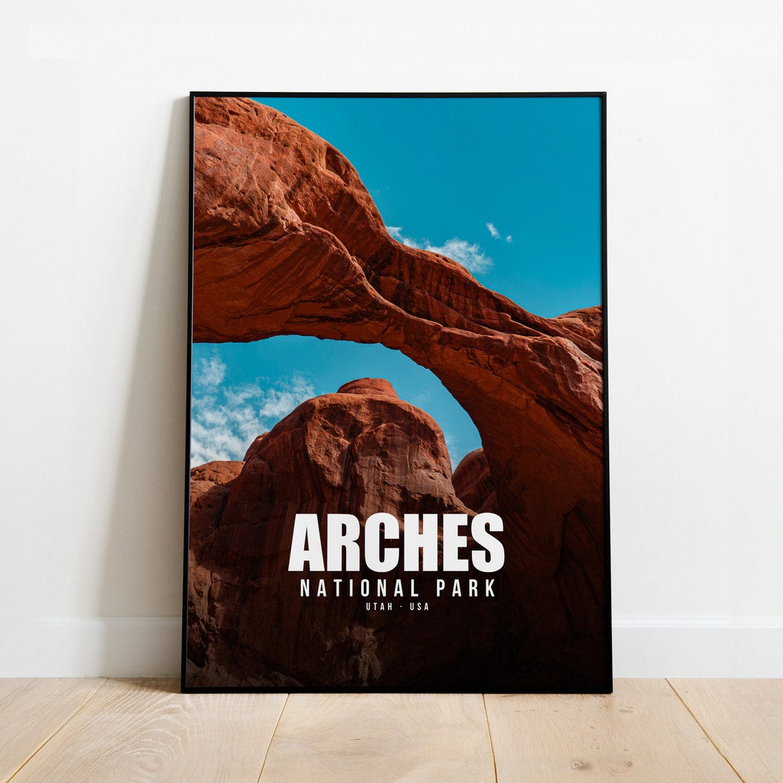 Arches National Park Utah Red Rock Desert Landscape Travel Poster
