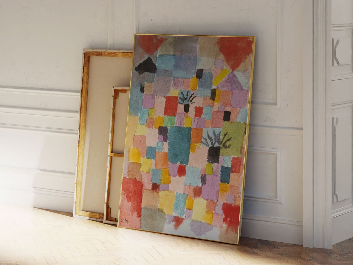 Paul Klee Southern Tunisian Gardens Abstract Mosaic Color Print - Image 2