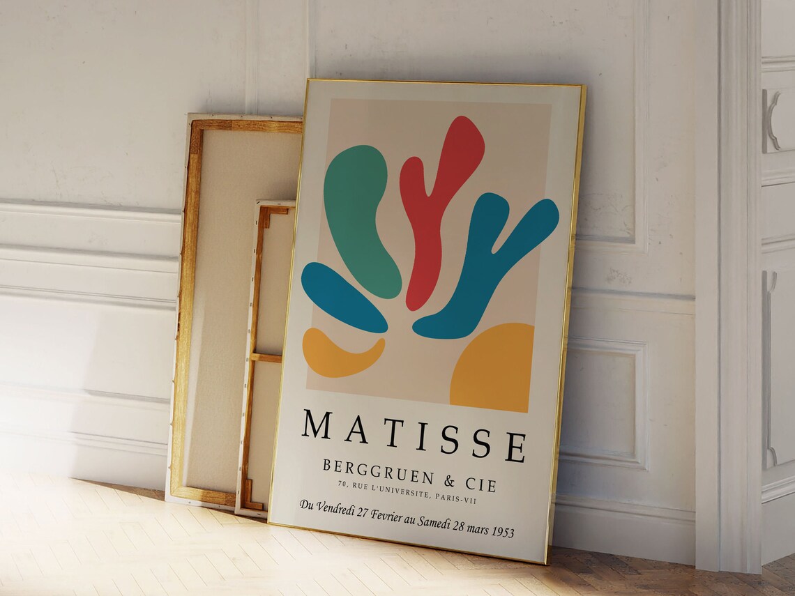 Henri Matisse 1953 Cutout Art Exhibition Poster with Bold Shapes - Image 2