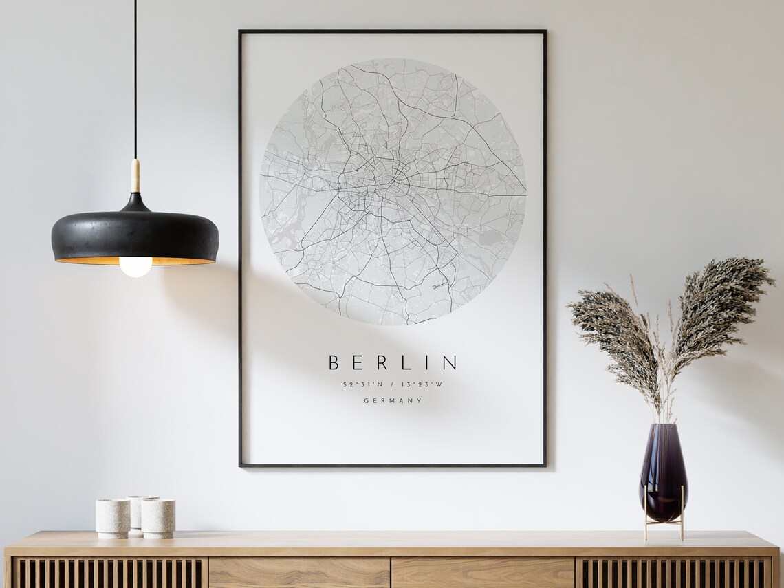 Berlin Map, Minimalist City Map Art Print - Image 3