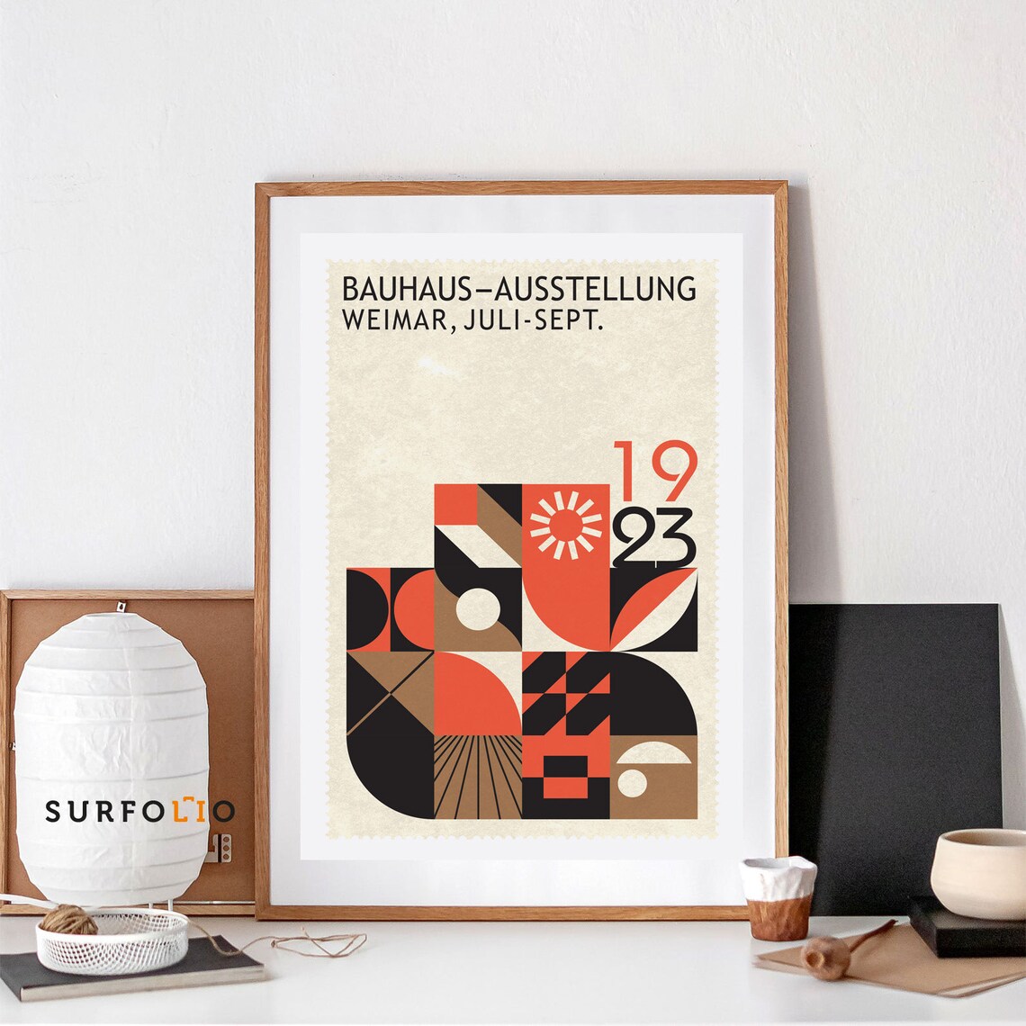 Bauhaus Geometric Art Print, Berlin Museum Exhibition