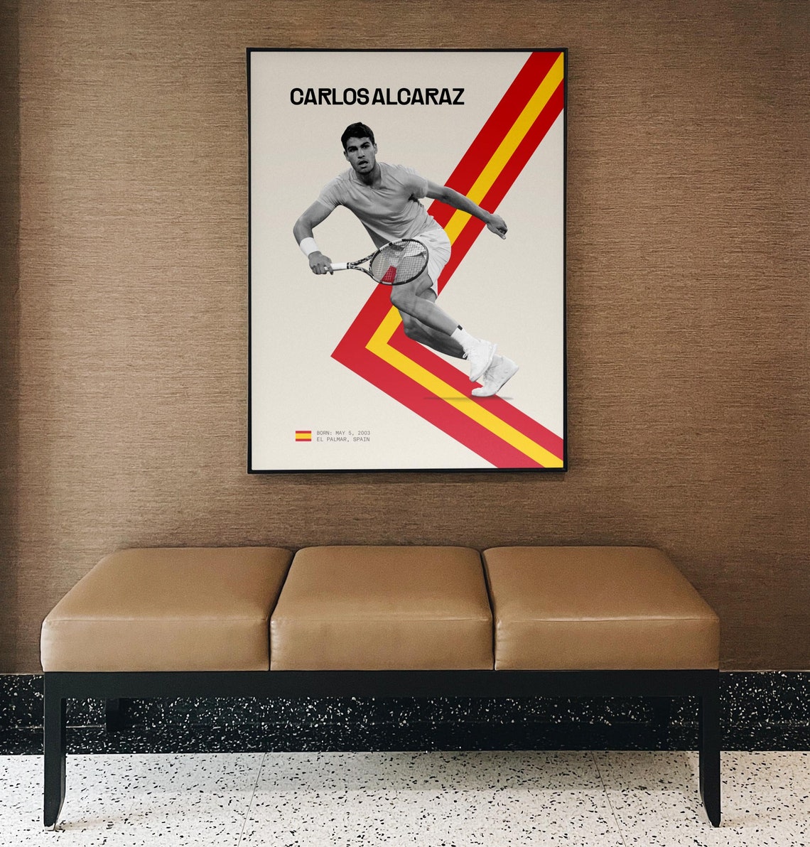 Carlos Alcaraz Retro Inspired Design Alcaraz Poster Tennis Poster Alcaraz Tennis Poster Carlitos Alcaraz Download - Image 2