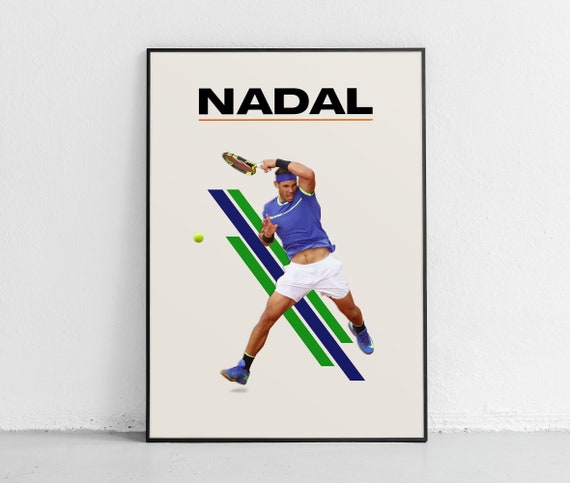 Nadal Poster Rafael Nadal Poster King Of Clay Rafa Nadal Tennis Poster Nadal Poster Roland Garros Nadal