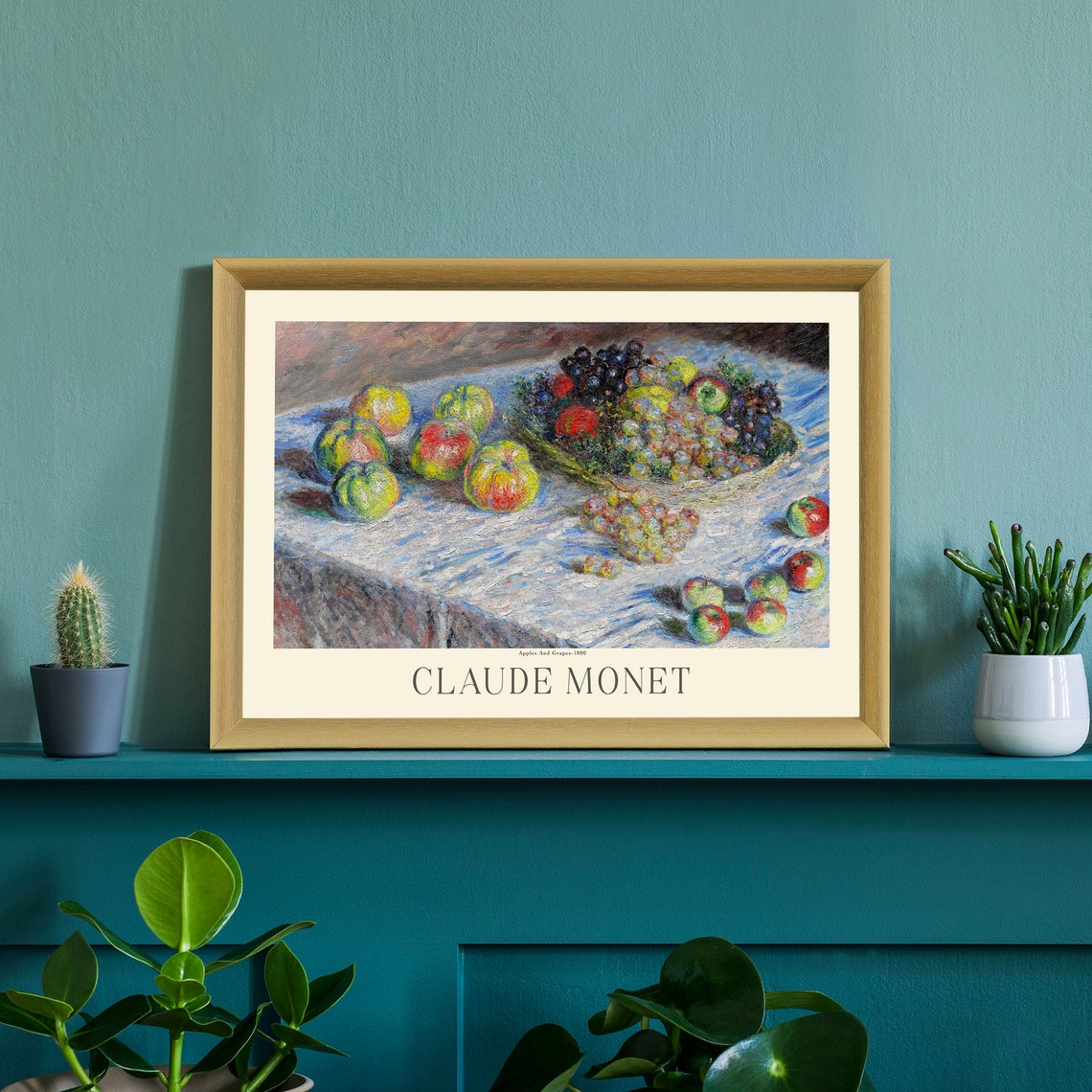 Claude Monet Apples And Grapes 1880 Fruit Still Life Art Poster - Image 3