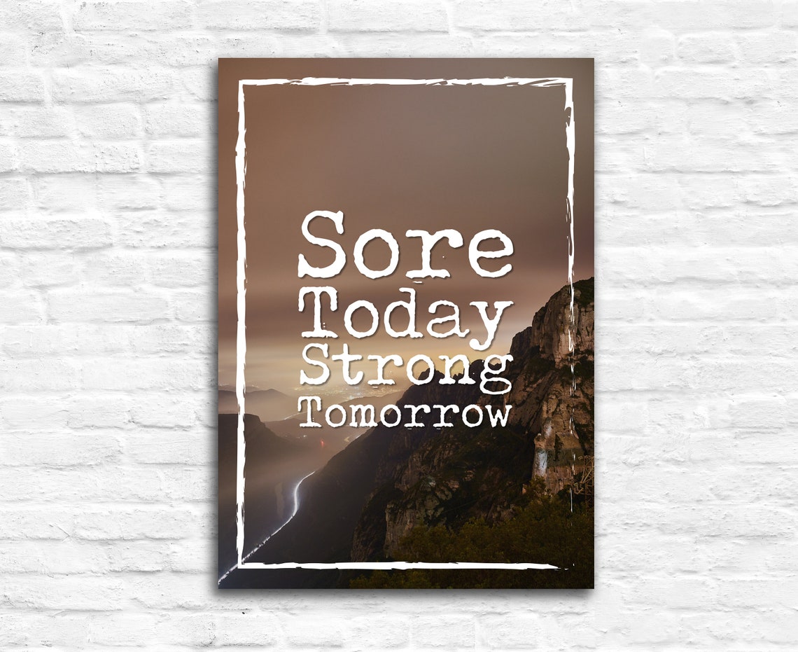 Gym Wall Art Gym Poster Gym Quote Gym Dcor Home Gym Home Gym Dcor Home Gym Poster Inspired Poster Fitness Dcor Motivational Quote - Image 3